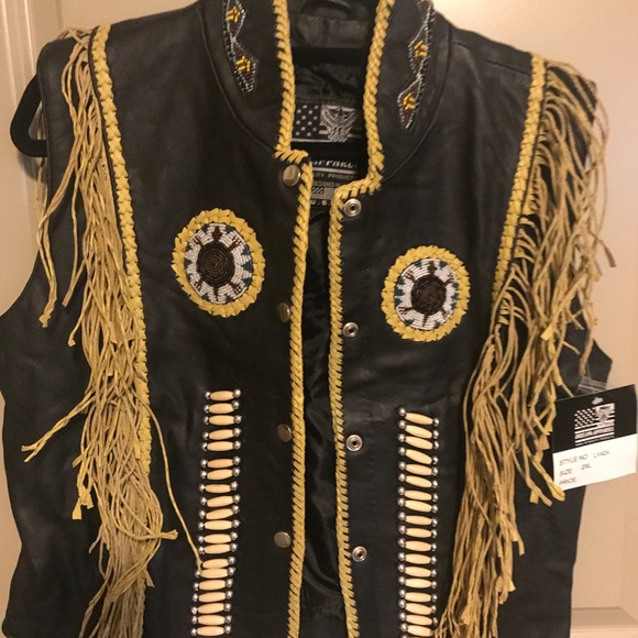 Fringed Beaded Vest